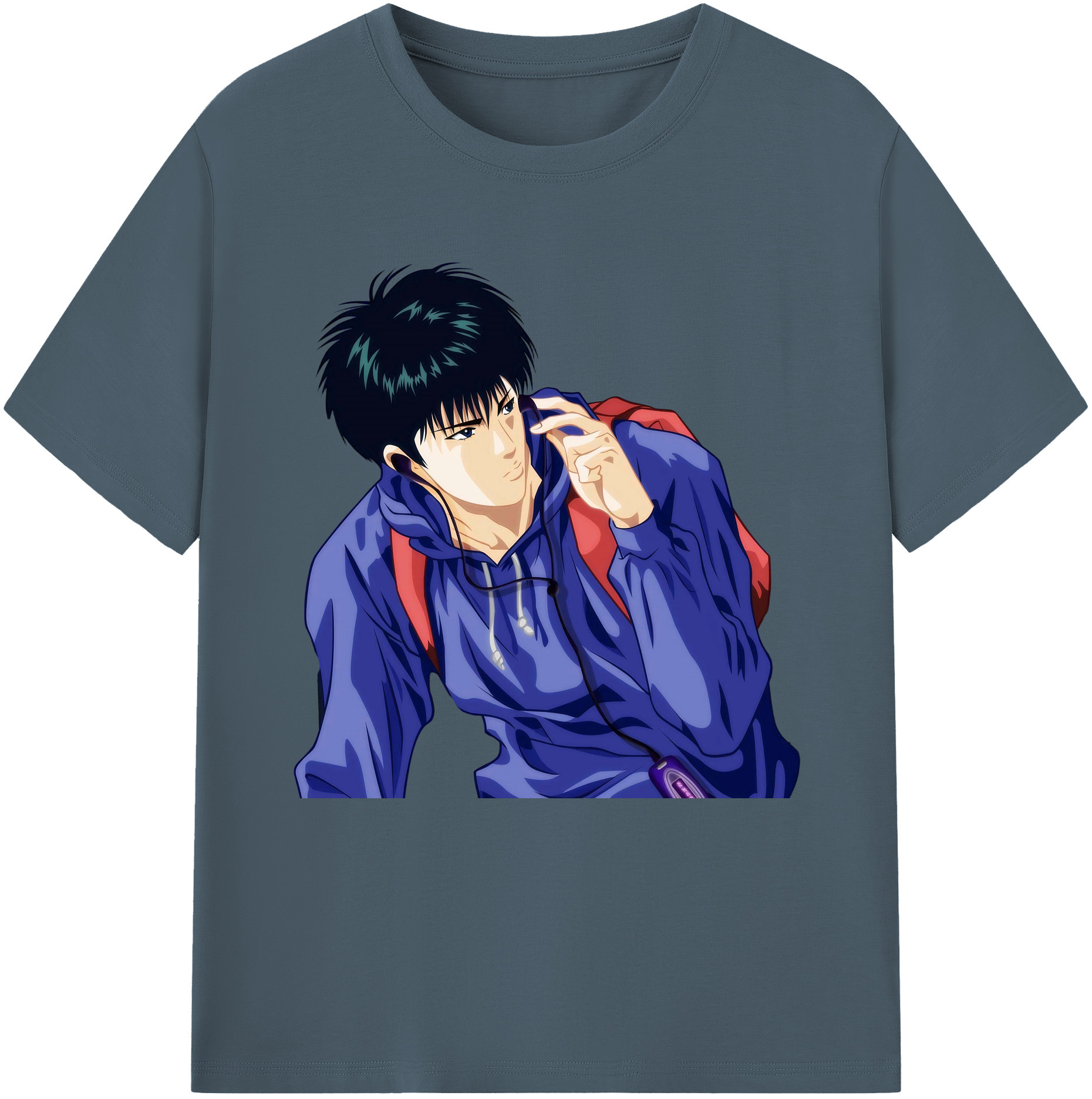 SLAM DUNK／スラムダンク 綿100％半袖Tシャツ（フロントプリント）